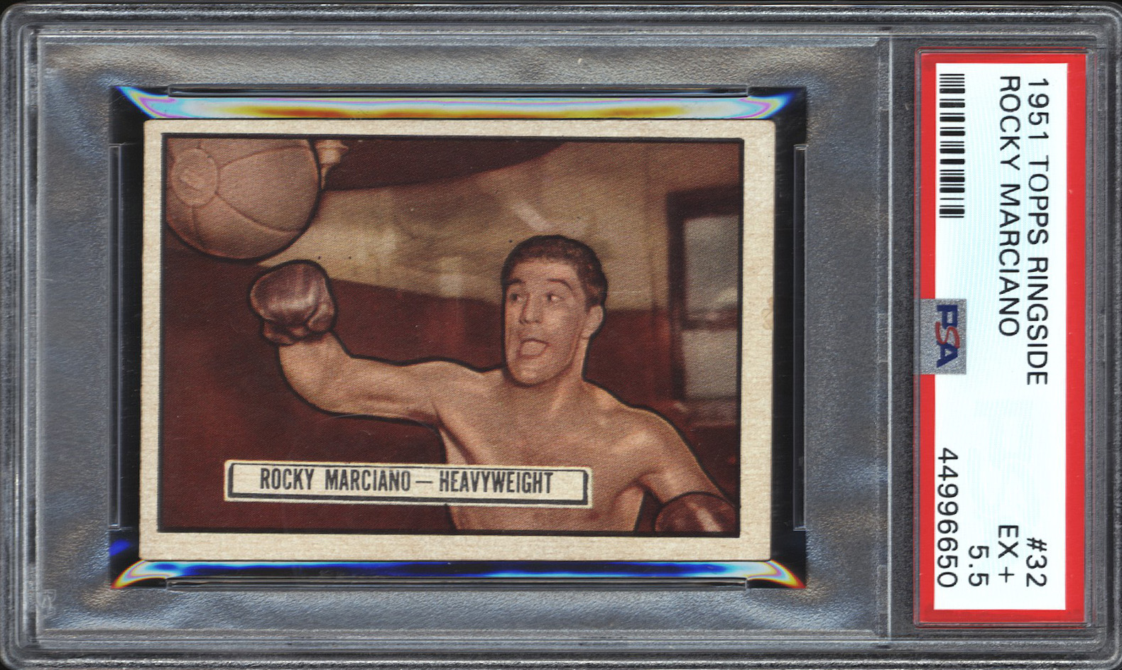  1951 Topps Ringside #32 Rocky Marciano (HOF RC) - PSA EX+ 5.5