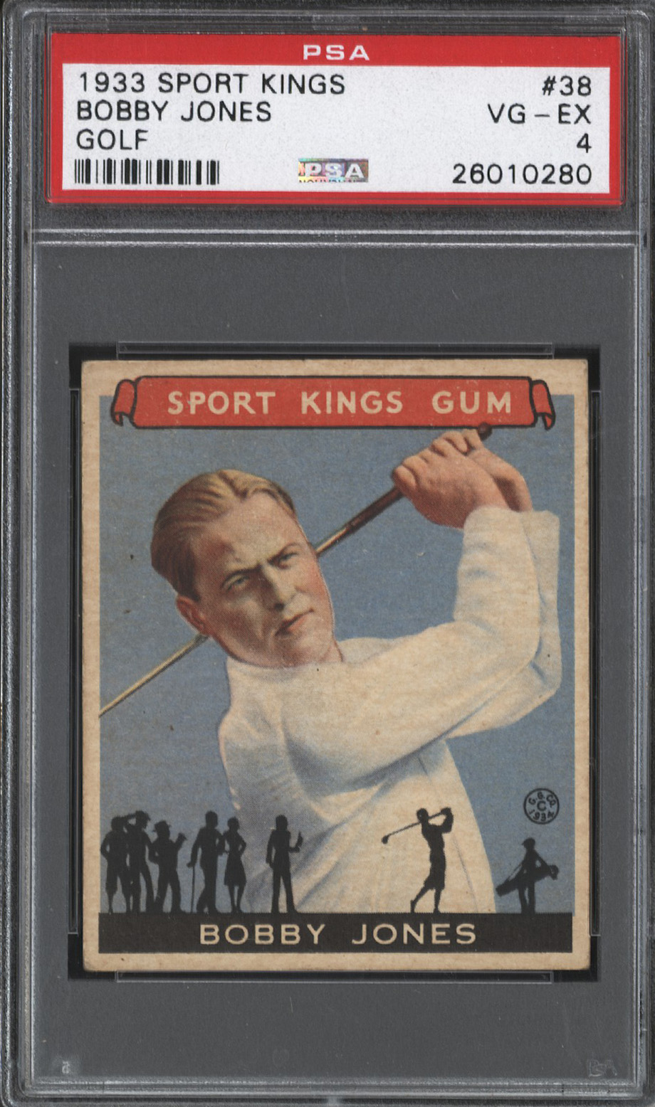  1933 Goudey Sport Kings #38 Bobby Jones (HOF) - PSA VG-EX 4