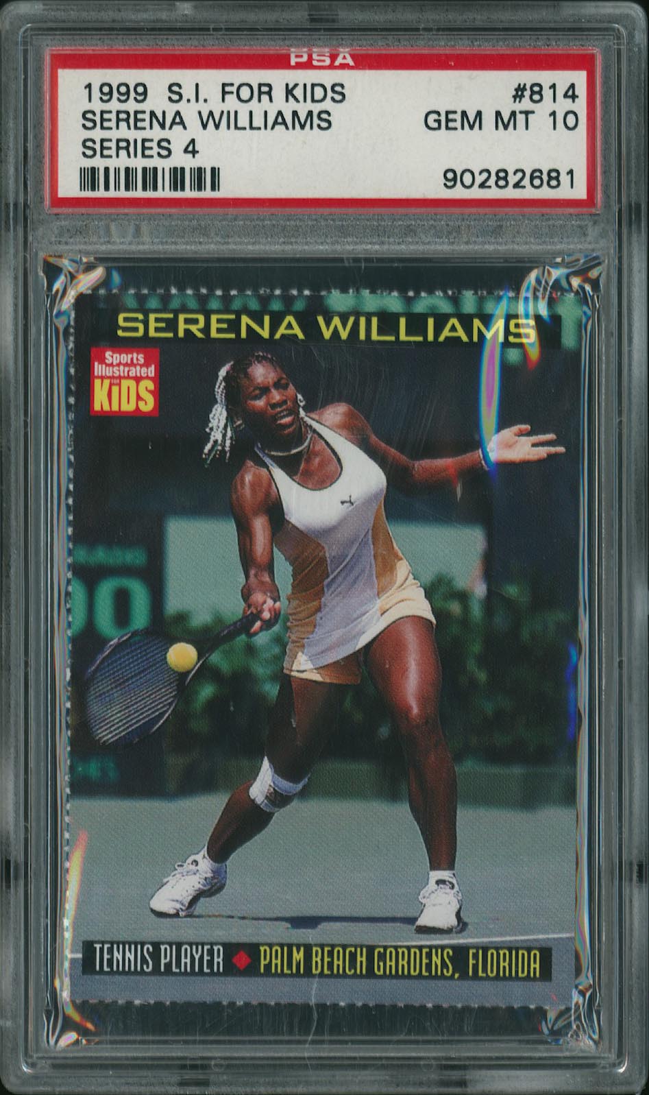  1999 S.I. for Kids #814 Serena Williams (HOF RC) - PSA GEM MINT 10