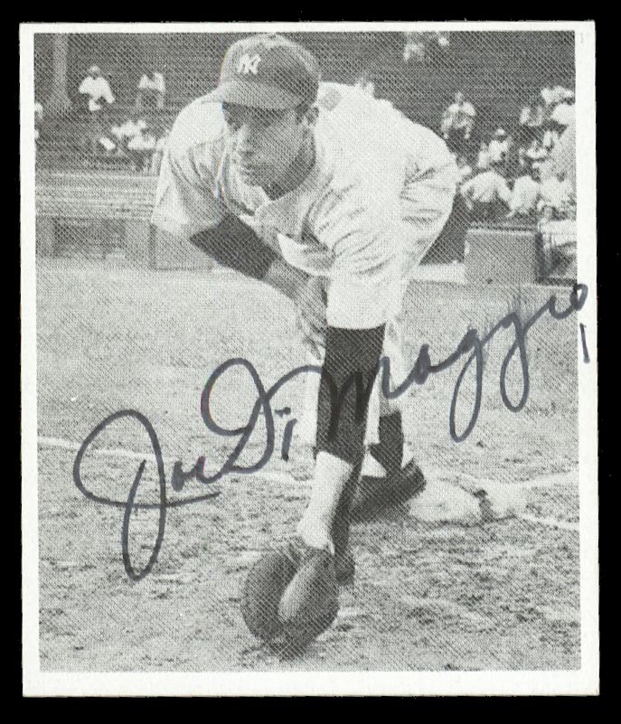  Signed 1976 HRT 1948 Bowman Joe DiMaggio (HOF) - JSA