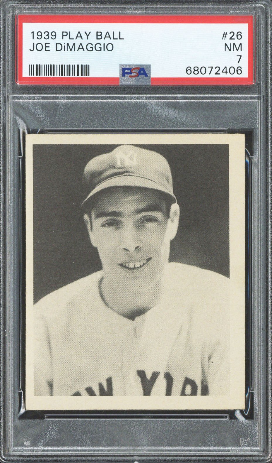 1939 Play Ball #26 Joe DiMaggio (HOF) - PSA NM 7