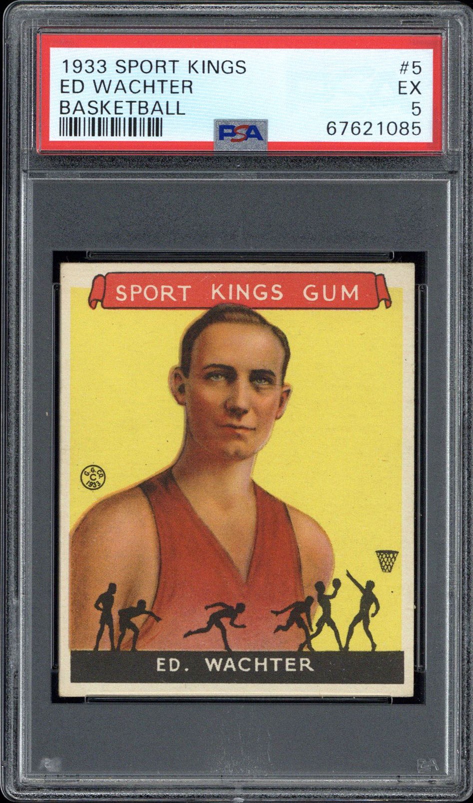 1933 Sport Kings #5 Ed Wachter (HOF) - PSA EX 5
