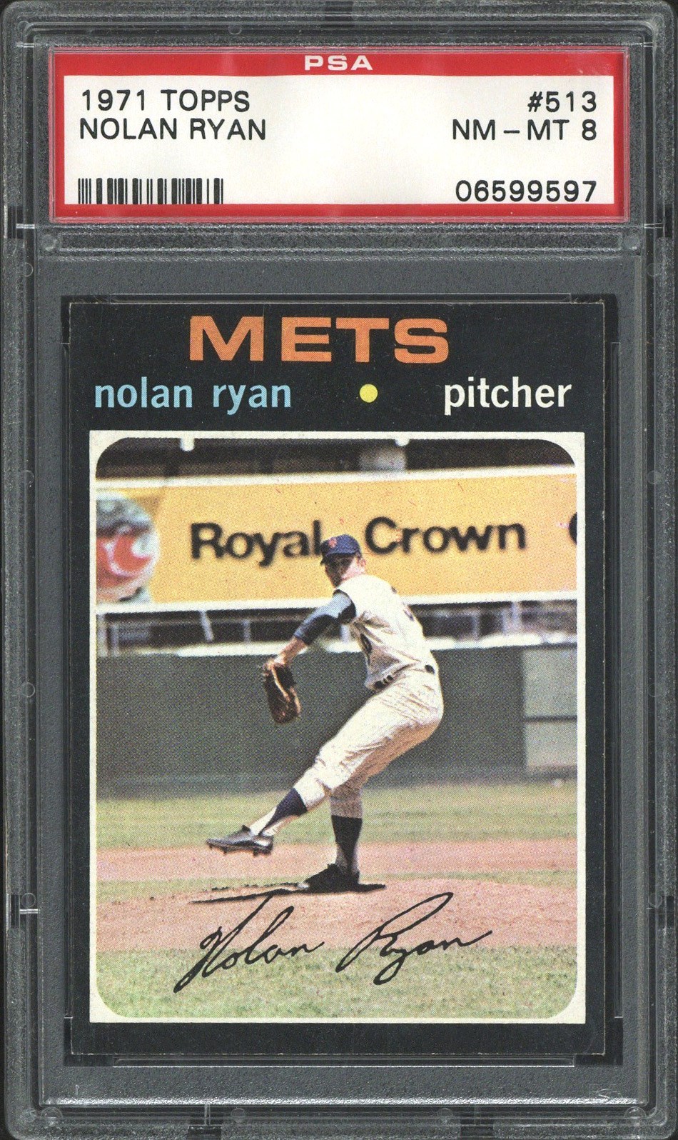 1971 Topps #513 Nolan Ryan (HOF) - PSA NM-MT 8