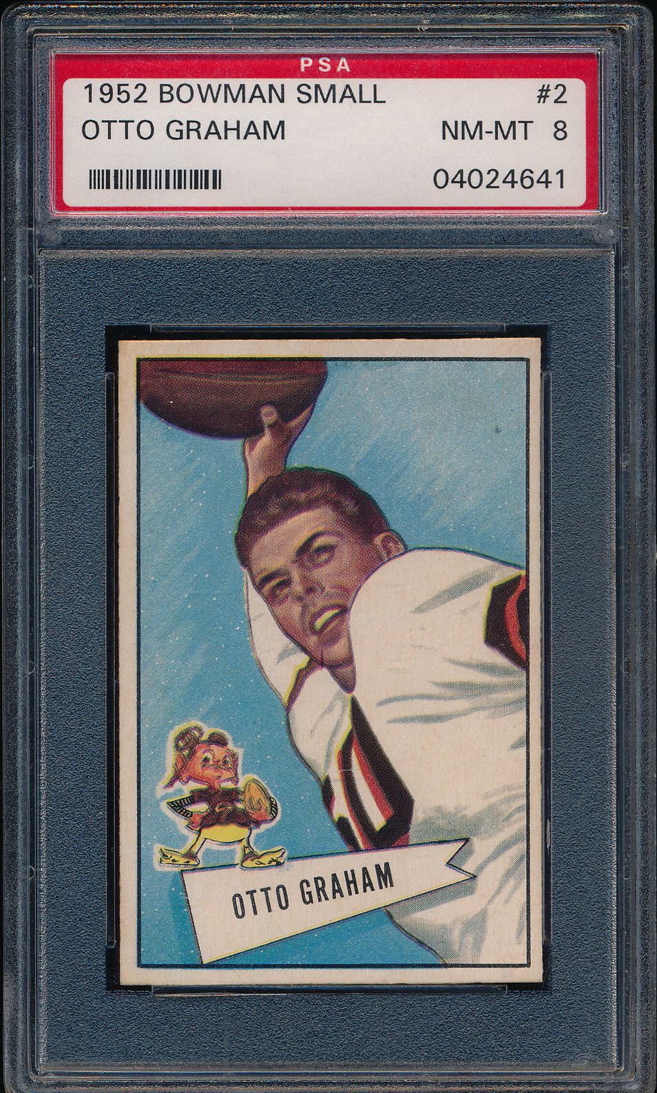  1952 Bowman Small #2 Otto Graham (HOF) - PSA NM-MT 8 - highest graded!